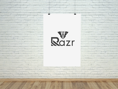 Cloth branding logo  large poster on wall