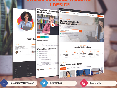 online courses ui mockup web webdesign webui webuiuxdesign