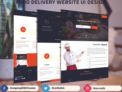 food delivery ui