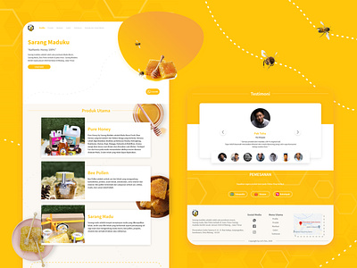 Sarang Maduku Landing Page Web Design