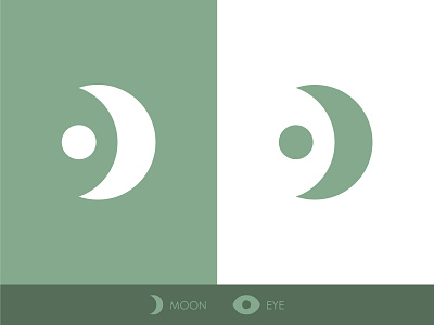 MoonVision logo branding design eye flat icon illustrator logo logo design logodesign minimal moon vector vision