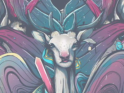 Sad deer sad deer illustration