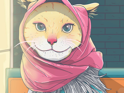 meowthy cat animal cute artworks cat love illustration lfl