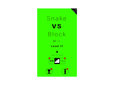 Snake VS Block(3) block design game game design game ui snake ui ui design uidesign