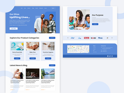 Baby Care Products Website UI baby baby care baby care product design ui uiux uiux design user experience user interface ux web design website website design website mockup