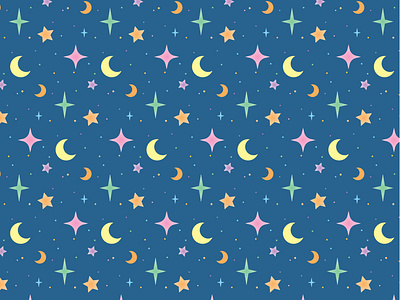 An galaxy themed pattern