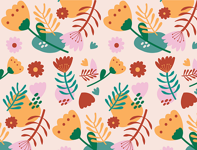 Flowers pattern digital art illustration illustration art pattern pattern art