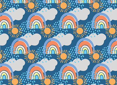 Spring weather pattern digital art illustration illustration art pattern pattern art pattern maker