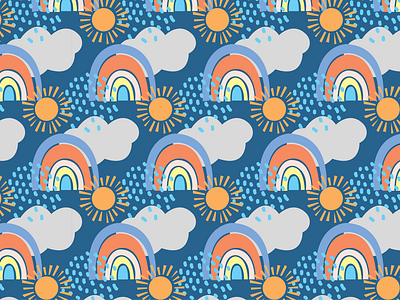 Spring weather pattern digital art illustration illustration art pattern pattern art pattern maker