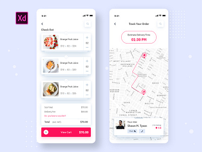 Food Delivery app Volume 2 2020 2020 trend 2020 trends booking clean cooking coronavirus delivery design designs food food and drink minimal mobile ui online order product restaurant shop ui uixfold