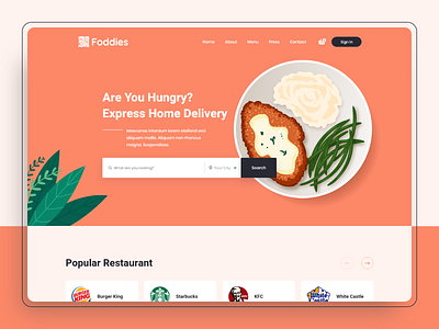 Food Delivery landing page 2020 2020 trend clean delivery delivery app delivery service design food food app minimal mobile ui product ui design uixfold