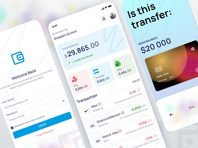 Banking App Design agency app banking application behance case creative design experience flat freebie illustration personal finance