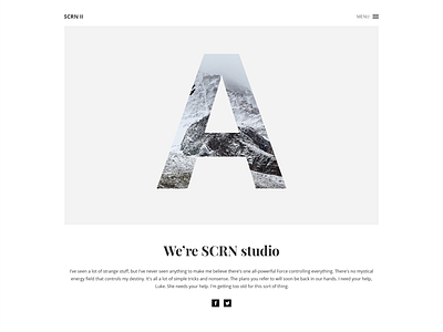 South template layout minimalist template website