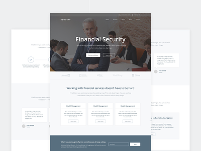 Business Template business button corporate finance hero layout services template website