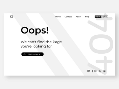 404 page #dailyUi 008 404 error 404 page dailyui design ui xd