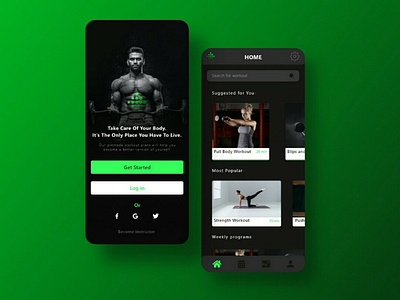 Fitness app app design design fitness iillustration ui user interface ux