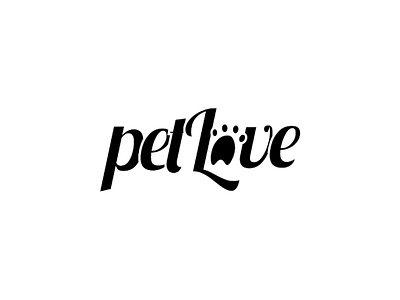 PetLove logo branding creative logo design graphic illustrator logo pet logo pet love simple logo