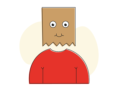 illustration | introvert | Flat character illustration avatar character character design flat illustration happy illustration illustrator introvert private sad xd