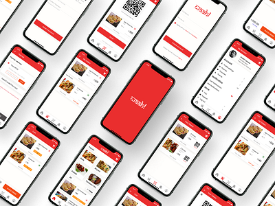 Waah! a food ordering app app food food order logo ordering app red simple ui design ux