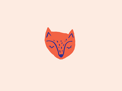 Fox animal fox illo illustration logo mark