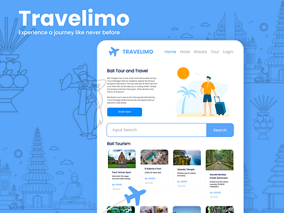 Travelimo - Bali Travel Web App bali balinese beach tour tourism tourist travel travel app travel app design travel app ui traveling web app web app design web design webdesign