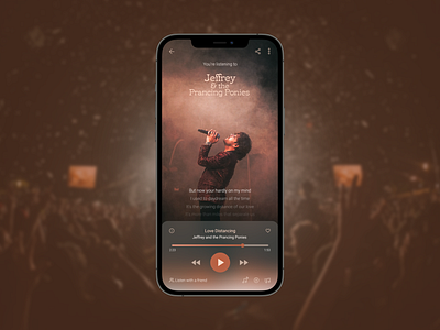 Music Player app app branding brown design logo music player ui ux