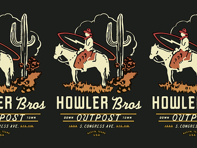 Howler Bros Outpost apparel branding graphics howler howlerbrothers identity illustration logo packaging patches storefront typography
