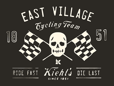 Kiehl's Cycling Team Jersey Graphic apparel branding graphics identity illustration typography