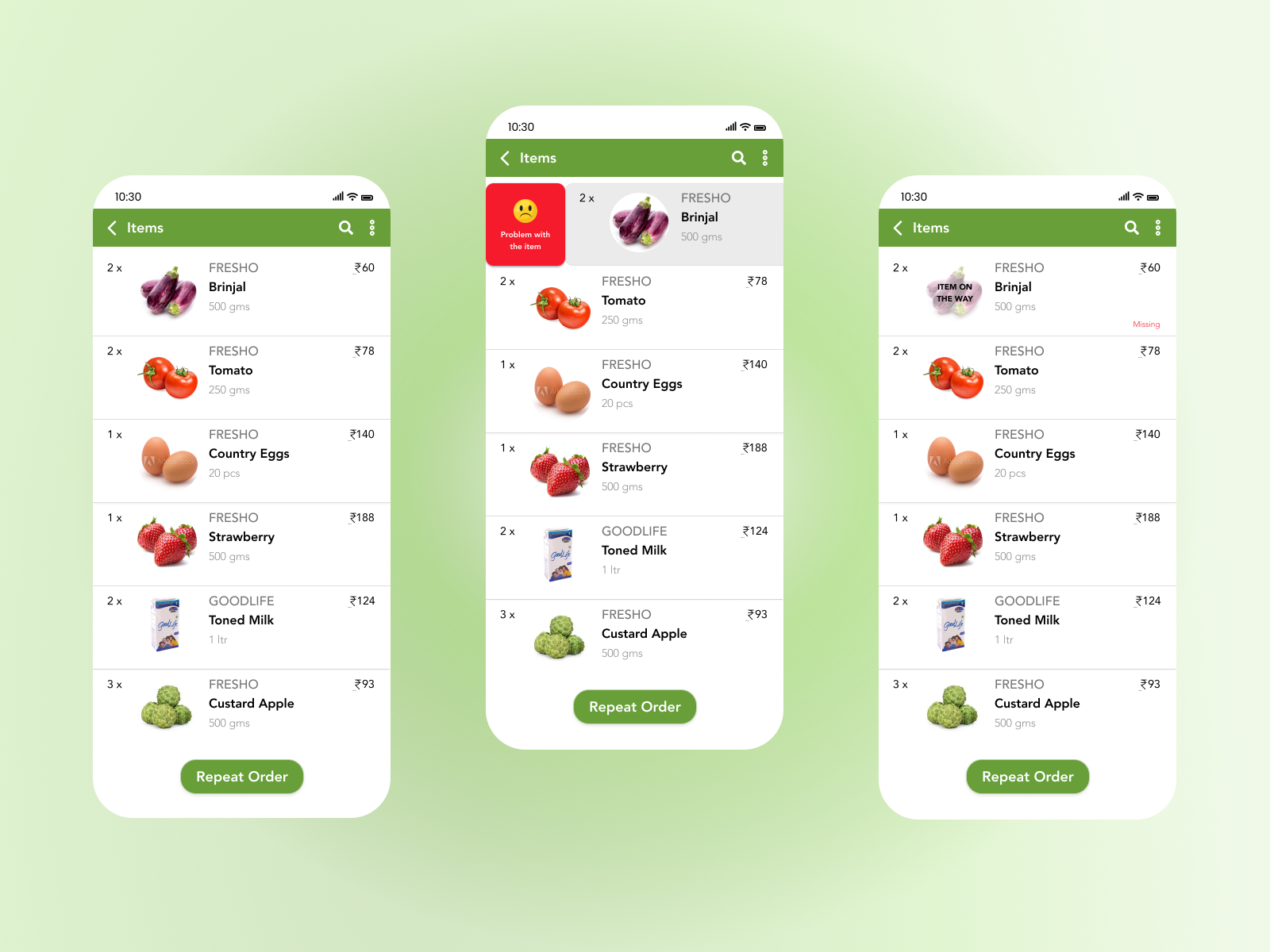 Redesigning BigBasket's post delivery experience by Swetha on Dribbble