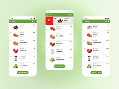 Redesigning BigBasket's post delivery experience app design designthinking ui uidesign uiux userexperience userinterface ux uxdesign