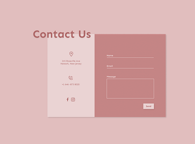 DAILY UI #28 contact contact form contact us dailyui dailyuichallenge design graphicdesign uidesign