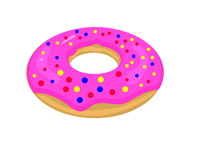 Donut art branding delivery design donut graphic icon illustration minimal ux vector