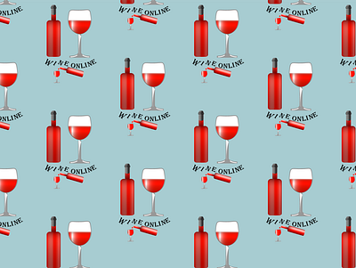 vine pattern bar blue branding design glasses graphic illustration online onlinestore pattern type ux vector vine