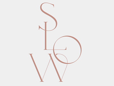 Slow branding logo