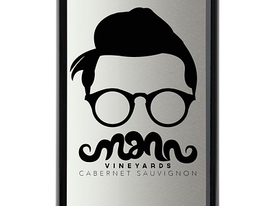 Label With Pompadour illustration label logo