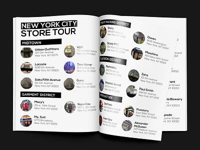 Store Tour Guide layout print