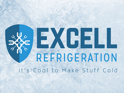 Excell Refrigeration Logo design logo refrigeration
