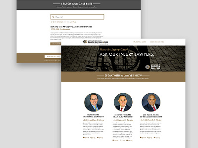 Law Firm Landing Page law ui web design