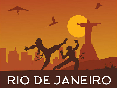Rio de Janeiro brazil capoeira illustrations rio de janeiro sport vector