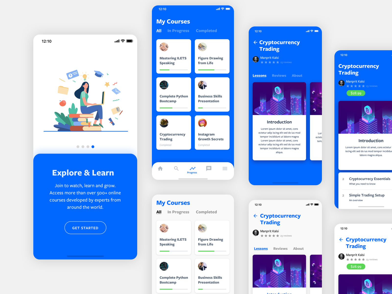 Academy - Online Courses by Manprit Kalsi on Dribbble