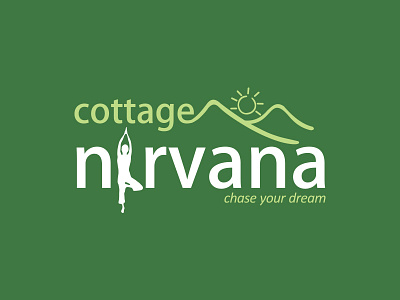 Cottage Nirvana Logo logo logo design vacation house logo