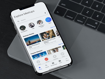 Explore Meetups meetup app migo app mobile app mobile user experience mobile ux networking app
