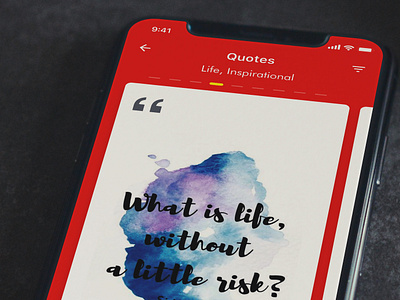 Daily Quotes App design mobile app mobile app design mobile app experience mobile app user experience mobile user experience mobile ux quotes