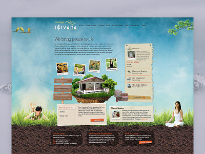 Vacation Home cottage website theme vacation website vacation website website artistic