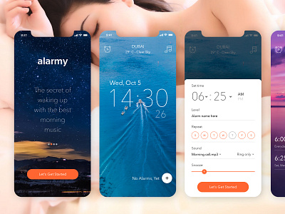 Alarm App alarm app alarm mobile app app concept best mobile app design design manprit kalsi manpritkalsi mobile app mobile app design mobile app experience mobile app user experience mobile user experience mobile ux morning alarm set alarm on mobile