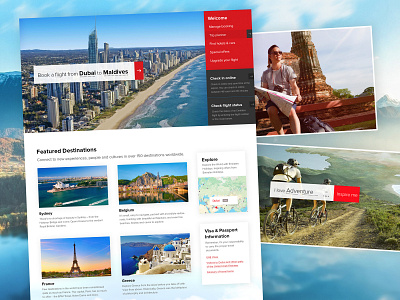 Travel Website homepage red travel travel company travel homepage travel website web page web ui web ux webpage website