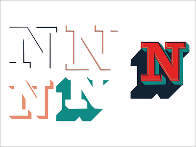 The many sides of N 36daysoftype branding design designchallenge logo typography