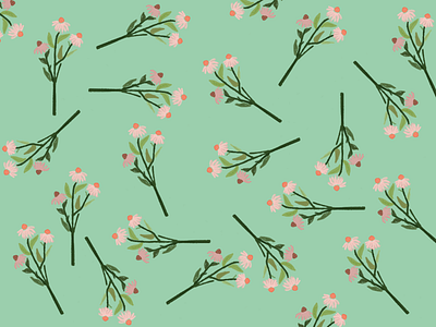 Scattered Spring adobe illustrator design flower illustration illustrator pattern pattern art pattern design