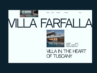 Villa Farfalla @branding @dailyui animation apartment branding design illustration ui villa