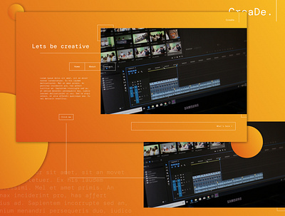Lets be creative. creative orange studio ui ux webdesign website